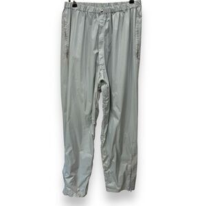 Vintage Pelzer Rainwear Rain Pants Size Large Gray Green Made In The U.S.A.